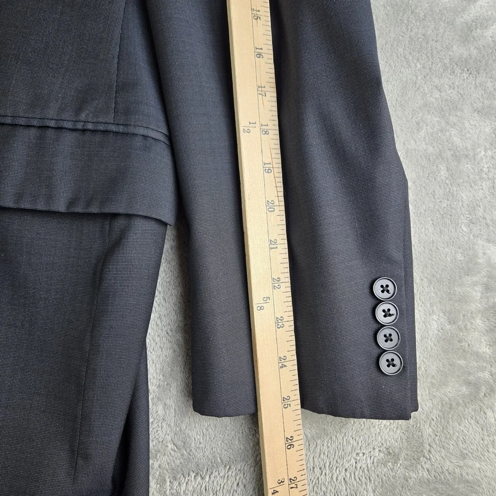 Vintage Joseph Abboud Loro Piana Blazer 48R Men Navy Blue Super 130s Wool Modern